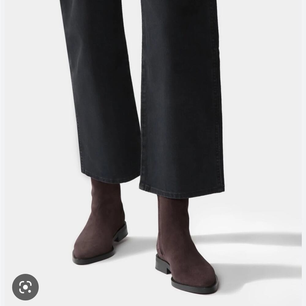 Jack Erwin Lola Brown Suede Zip Ankle Boot